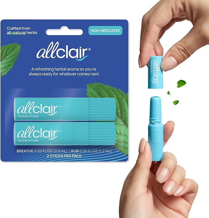 Allclair Nausea Relief Inhaler - Take Control of Motion Sickness, Morning Sickness, Medication, Stress - Fast, Natural, Dr...