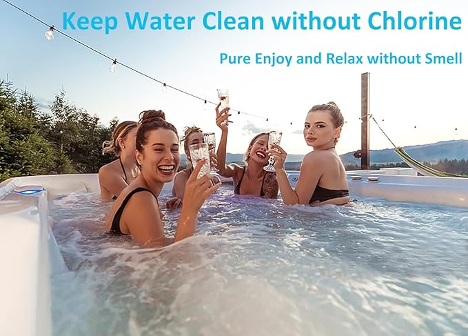 PROFELIZ 4 Pack Non Chlorine Shock Oxidizer for Hot Tubs, Chlorine-Free Spa Pool Shock Treatment, Quick Dissolving Oxidizing Water Clarifier, 2.75 lbs per Bottle