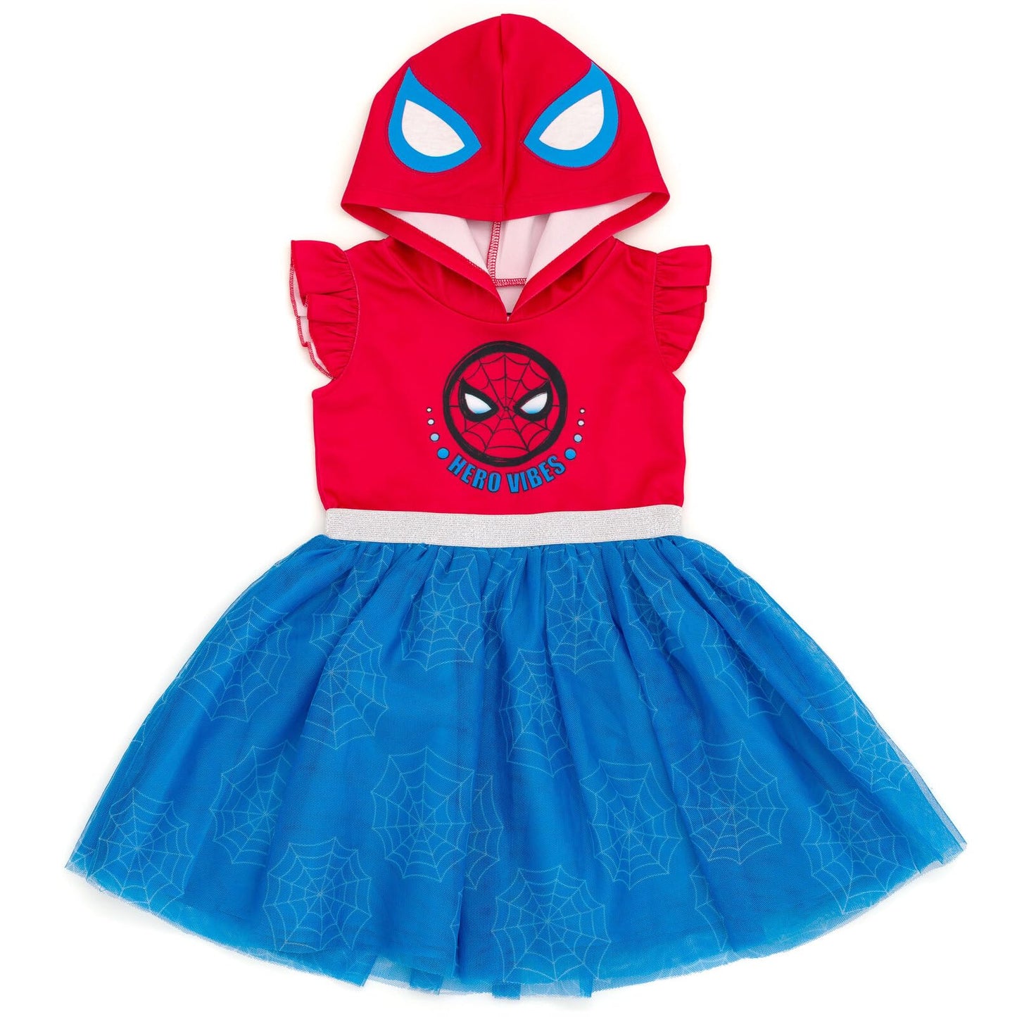Marvel Spider-Man Toddler Girls Mesh Tulle Dress Blue 2T