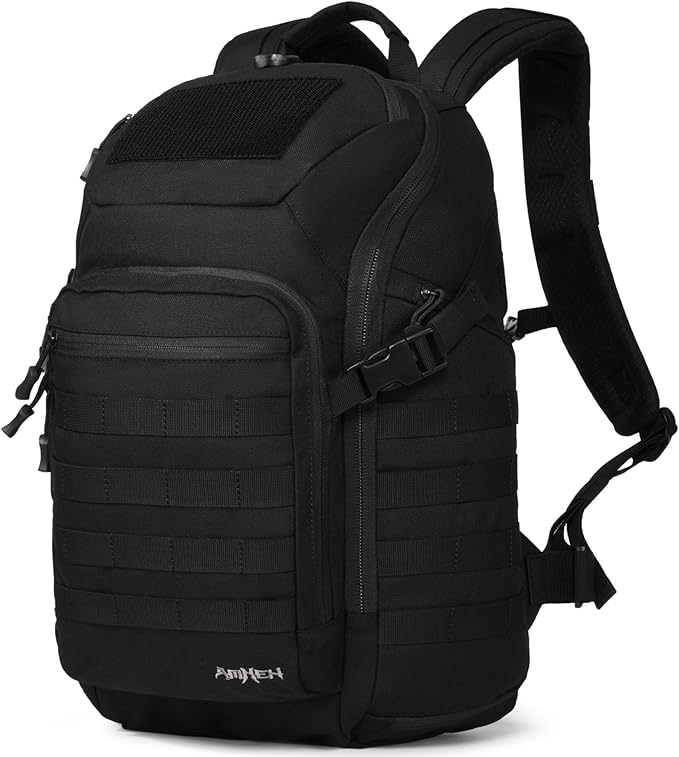 AMHEH 32L Military Tactical Backpack - Rugged Molle Assault Pack Fits 17 Inch Laptop for Survival Hiking Outdoor Travel Wo...