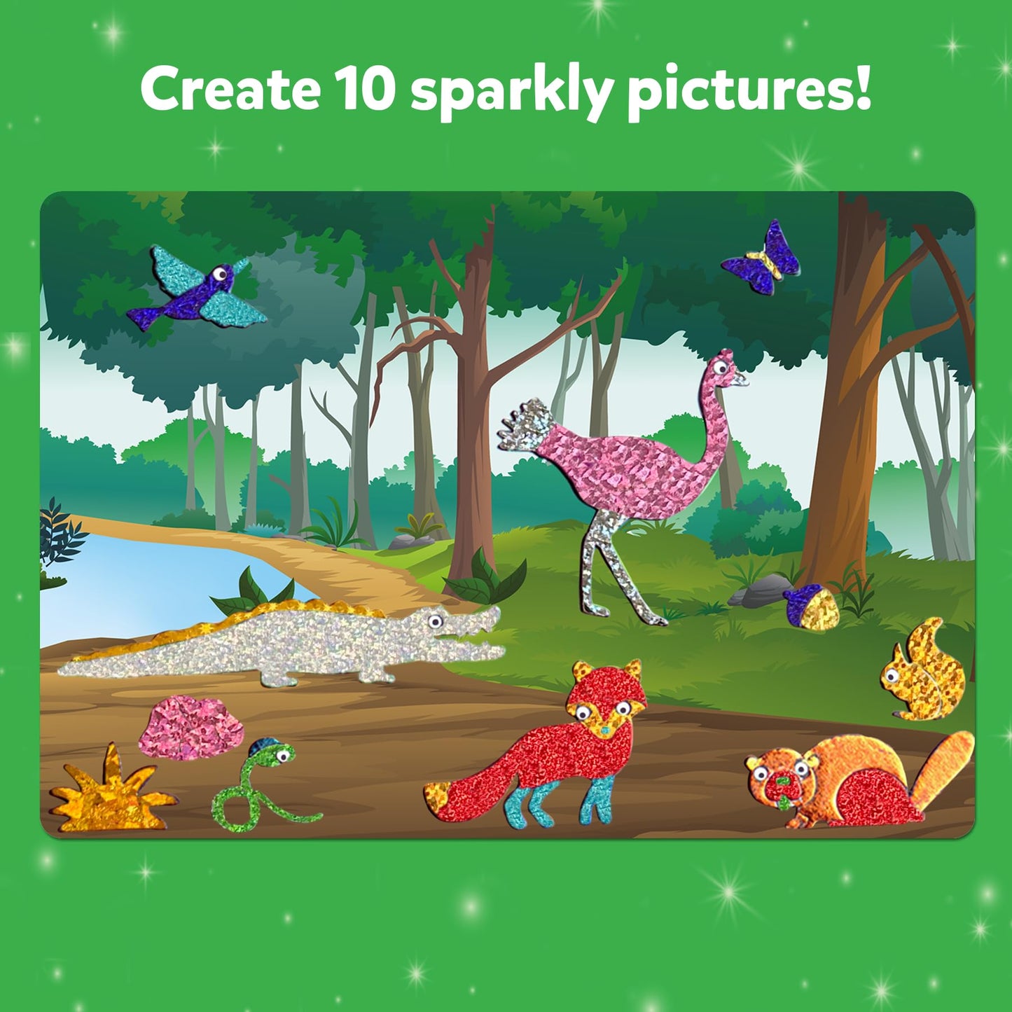 Skillmatics Foil Fun - Animals, No Mess Art for Kids, Travel Toys, Craft Kits, DIY Creative Activity, Gifts for Boys & Girls Ages 4, 5, 6, 7, 8, 9