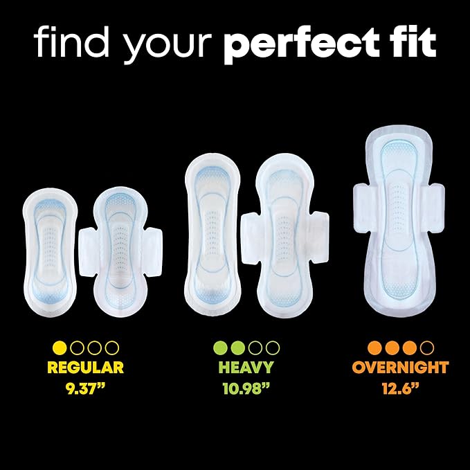 U by Kotex Clean & Secure Ultra Thin Pads with Wings, Regular Absorbency, 216 Count (6 Packs of 36) (Packaging May Vary)