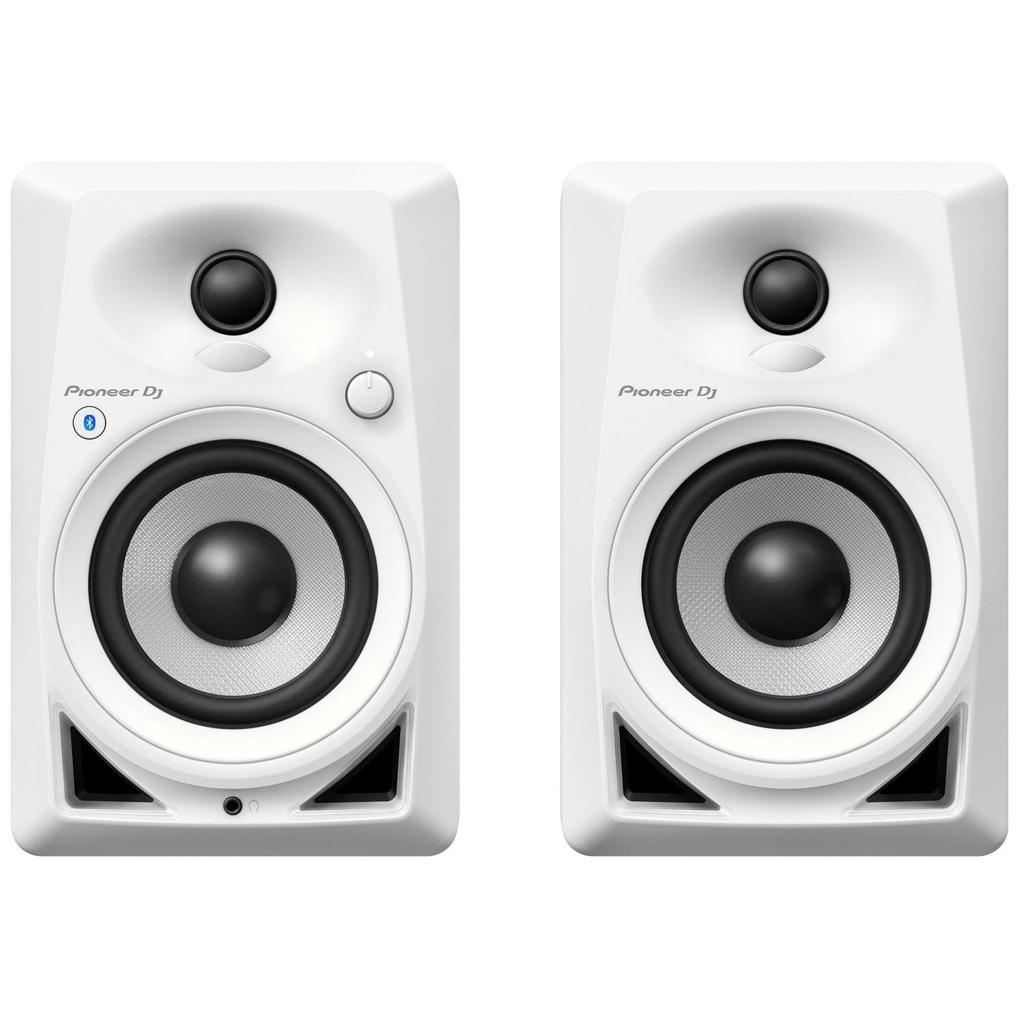 Pioneer Dj Dm-40Bt Desktop Monitor System With Bluetooth Functionality, 4-Inch (Pair, White)