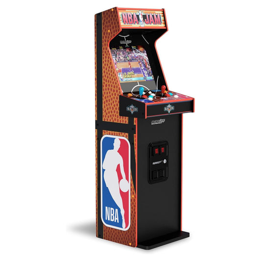 ARCADE1UP NBA Jam Deluxe 2-Player Control Panel Arcade Machine, Built for Your Home, 5 Foot Tall Cabinet with 3 Classic Games