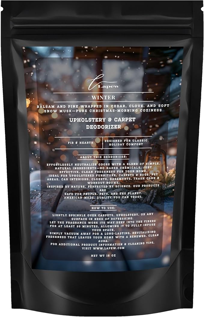 Winter Carpet Freshener Powder 16 oz | Powerful Odor Eliminator for Home | Upholstery Deodorizer | Carpet Deodorizer | Cat Litter Box
