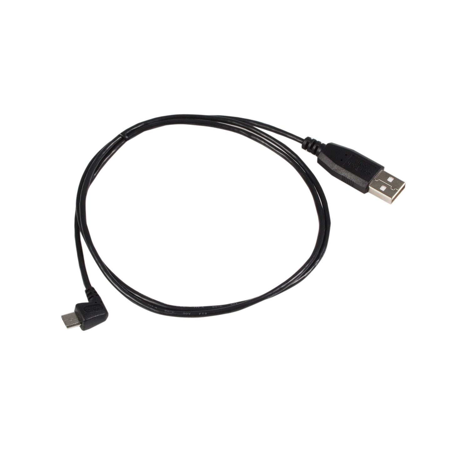 Startech.Com 6 Ft Micro Usb Cable - A To Right Angle Micro B - Type A Male Usb - Type B Male Usb - 6Ft - Black