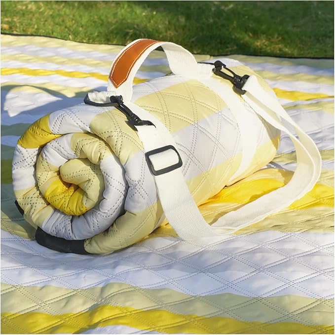 RYCHIC Waterproof Picnic Blanket Outdoor Camping Beach Mat Extra Large Foldable Car Essential Roadtrip Gadget Rv Accessori...