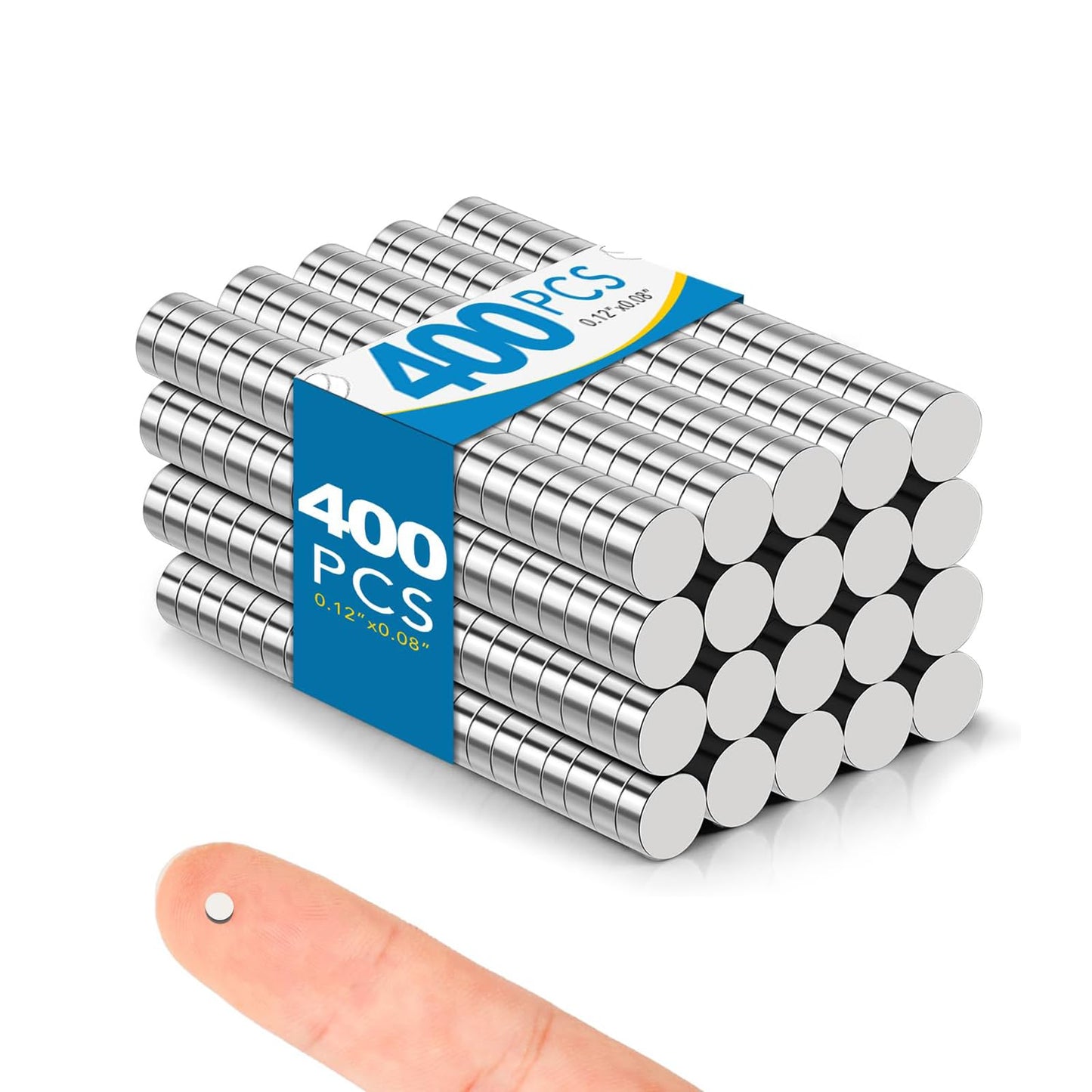 400 Pack Small Magnets,3x2mm Refrigerator Magnets Rare Earth Magnets Neodymium Magnet for Crafts, Whiteboard, Kitchen Cabinet