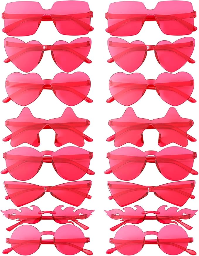 Dwenarry Party Sunglasses Bulk Sunglasses Pack Party Favor Retro Funky Festival Multipack Glasses Set for Women Men