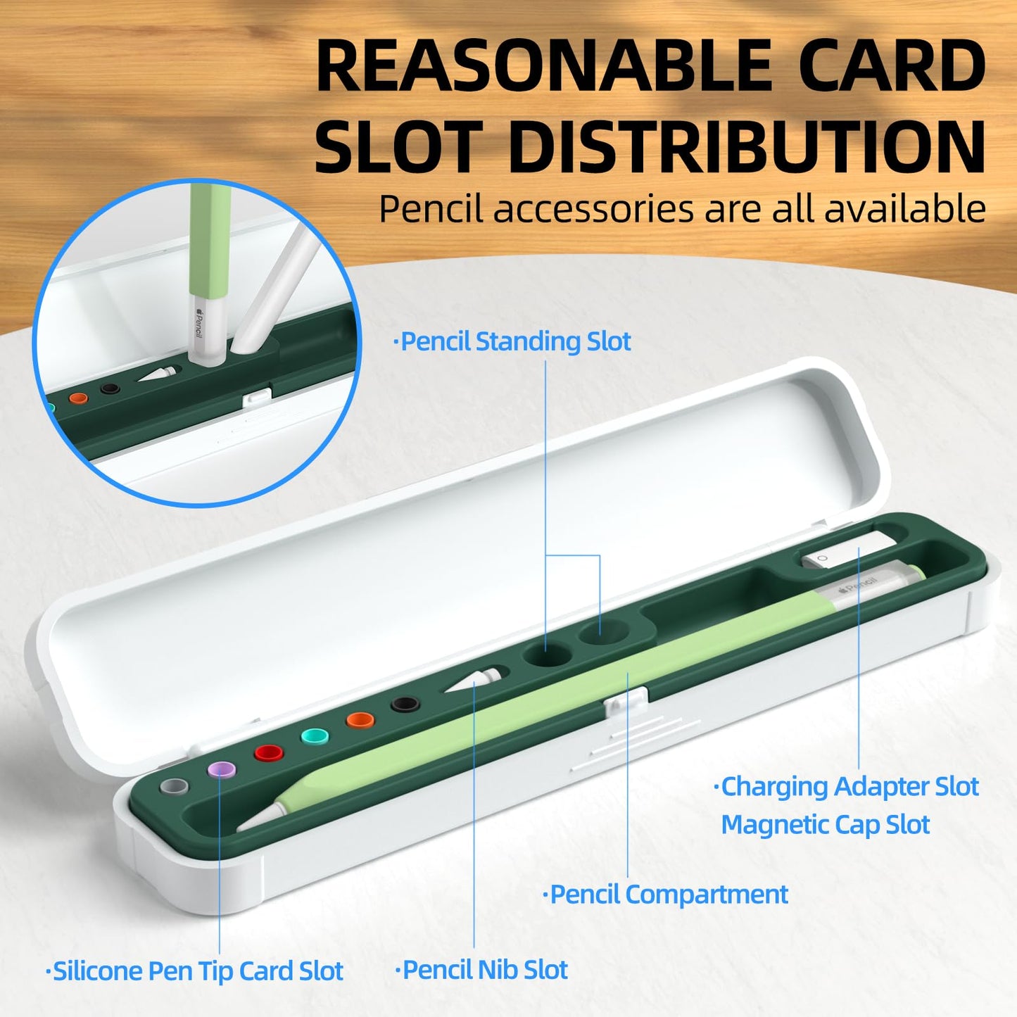 Azf Hard Pc&Silicone Magnetic Case For Apple Pencil Case(Apple Pencil Pro/2Nd Gen/1St / (Usb-C)/ Pro And Samsung Galaxy S-Pen Se