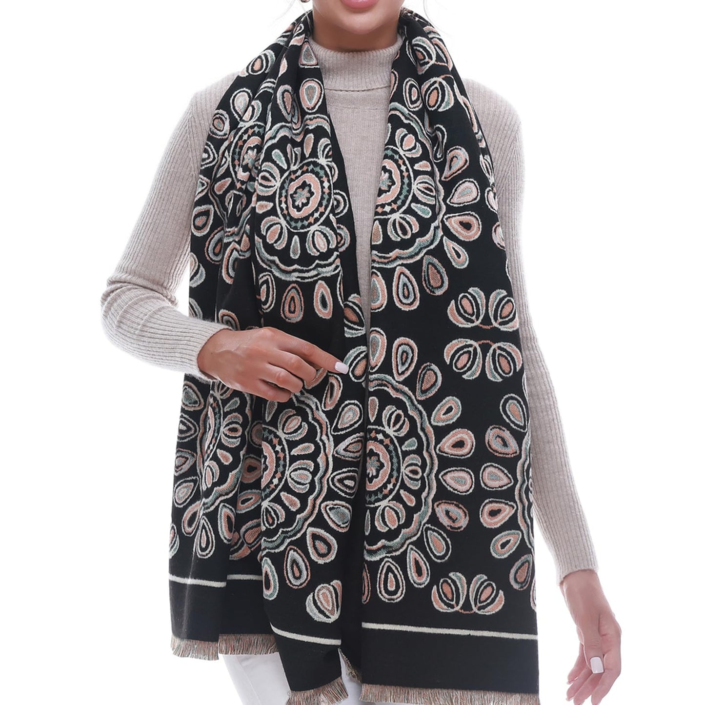 SWAT PANY Scarf for Women Pashmina Blanket Shawls and Wraps Winter Warm Scarves