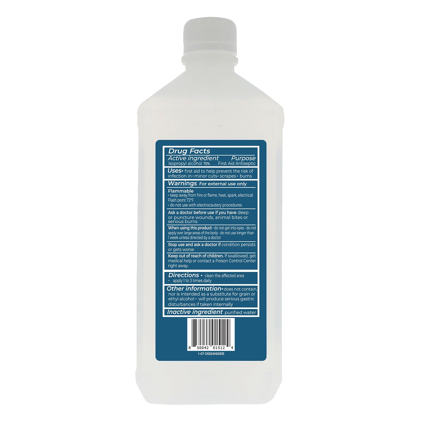 Epic Medical Supply Isopropyl Rubbing Alcohol 70% USP, 32 oz. Bottle, Multipurpose First Aid Antiseptic for Minor Wounds, Cuts, and Scrapes (32.00 Fl Oz Pack of 2)