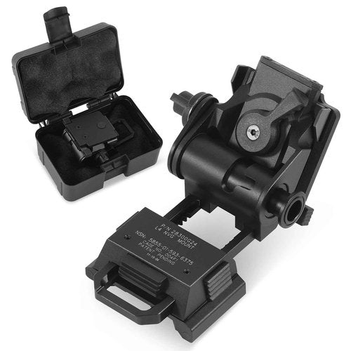 PVS15/18 Night Vision Goggles Metal Helmet Mount for L4G24 NVG, Rhino Adjustable Full Metal Aluminum Helmet Mount (Black)