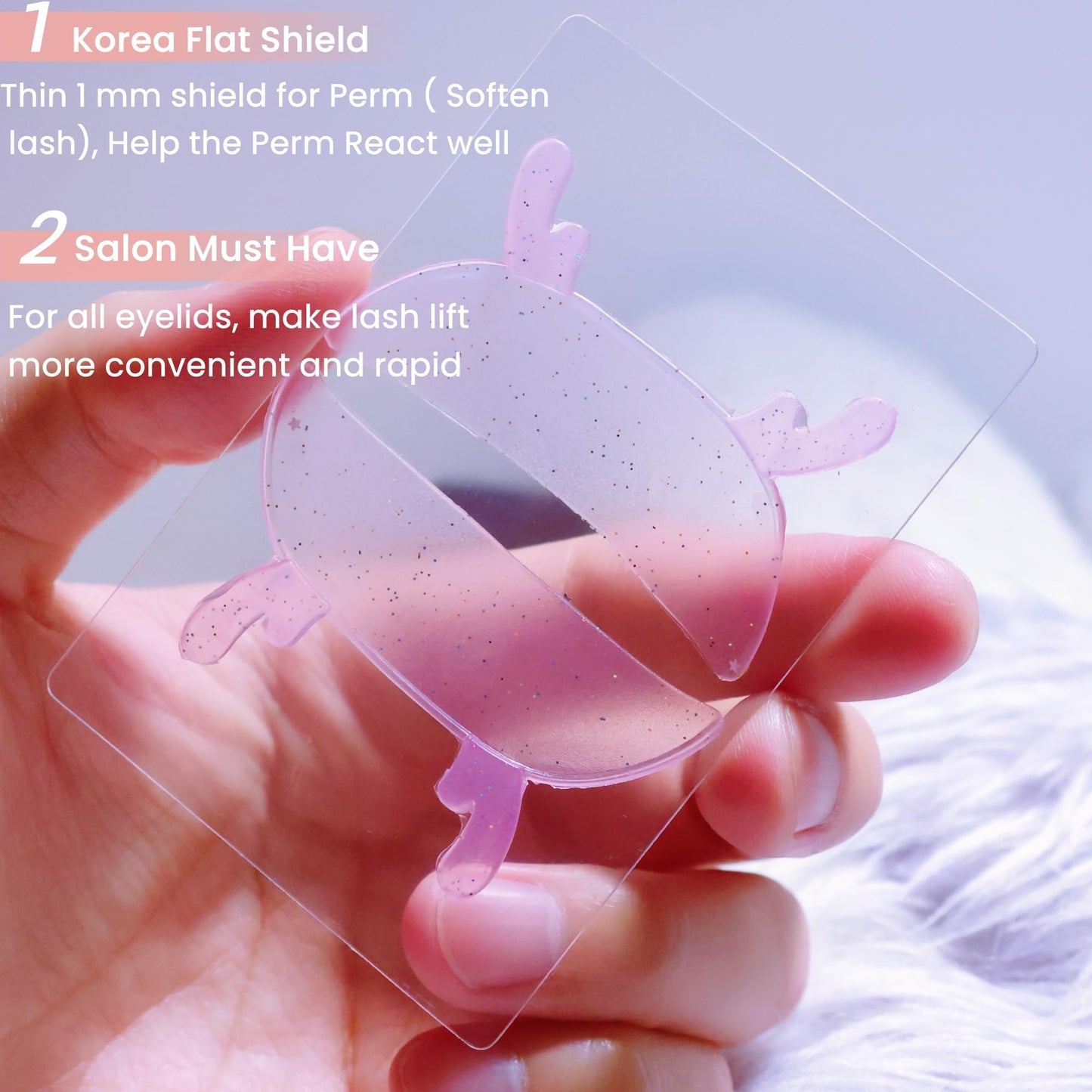 Korea Lash Lift Flat Shields Korean Flat Shield 1mm Thin Eyelash Lift Pad For NO.1 Perm Soften Eyelashes 100% Self-sticky Liftin
