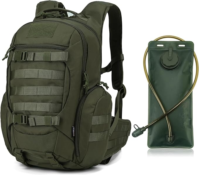 Mardingtop 28L Tactical Backpack for Men with 2.5 Liter Hydration Bladder for Hiking Camping