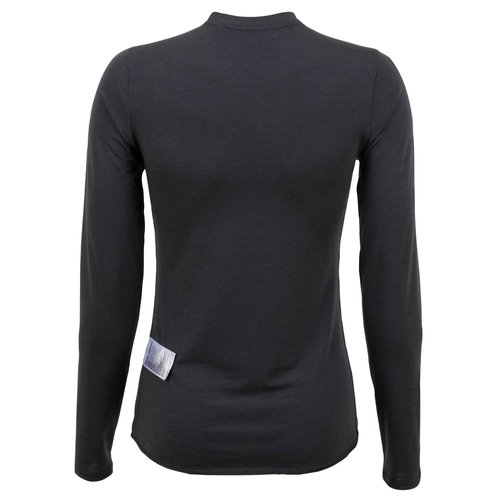 PEARL IZUMI Women's Transfer Wool Long Sleeve Baselayer, Moisture-Wicking Cycling Long Sleeve Shirt, High Stretch Material, Phantom, Medium