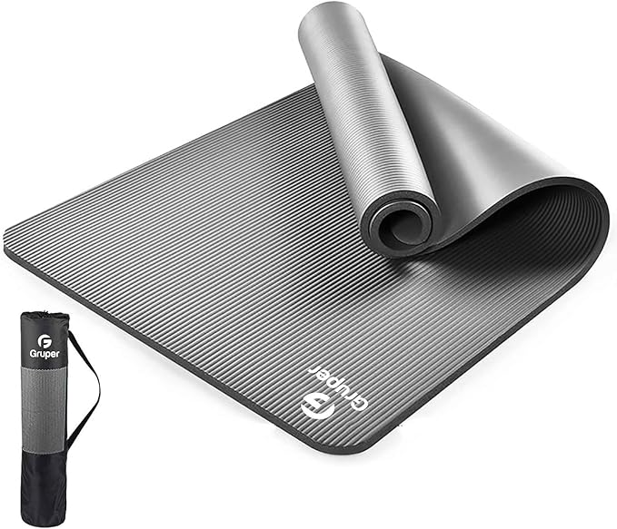 Yoga Mat Non Slip NBR Extra Thick Yoga Mat, 72"L x 32"/24"W x 0.6"/0.4"TH (185cm x 80cm/61cm x 15mm/10mm), Anti-Tear Exercise Mat with Carrying Strap and Bag, Workout Mats for Yoga, Pilates