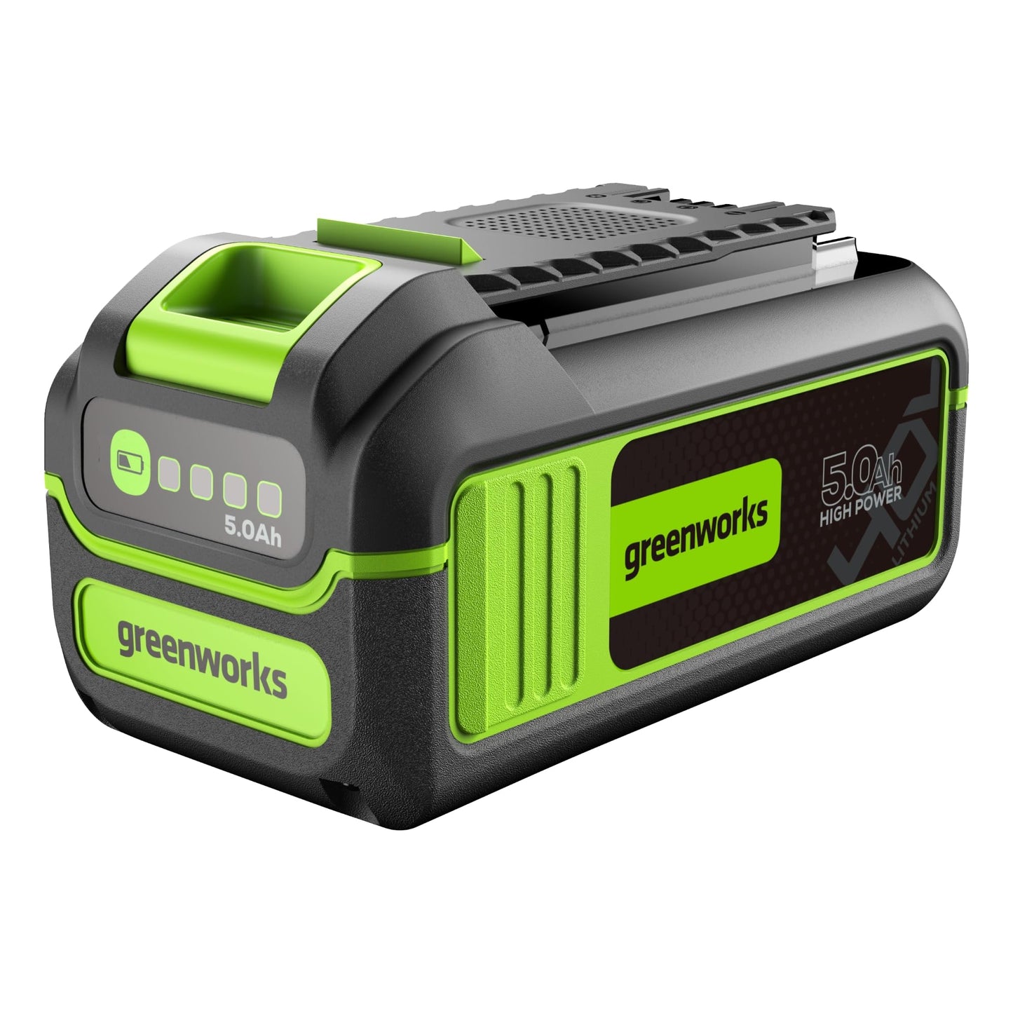 Greenworks 40V 5.0Ah Lithium-Ion High-Power Battery, Upgraded With 22% Power Boost (Genuine Battery / 75+ Compatible Tools)