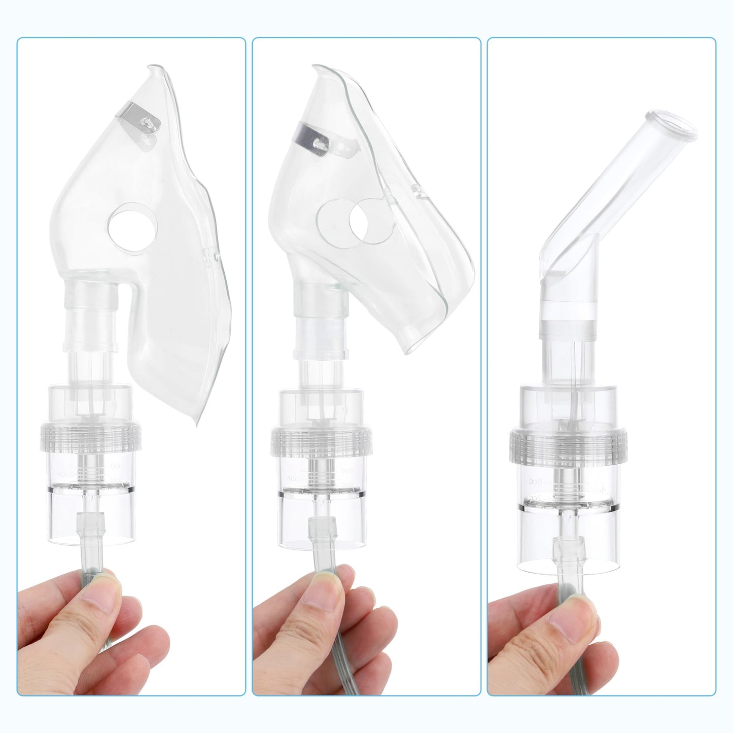 Nebulizer Kit Nebulizer Mask for Adults and Kids Transparent