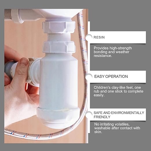 Ceramic Glue - Multi Purpose Waterproof Repair Clay, Heat Resistant Sealing Adhesive | Strong Bonding Mending Mud for Wall Hole, Metal, Tiles, Crafts, Quick Fix Repair Paste for Household Maintenance