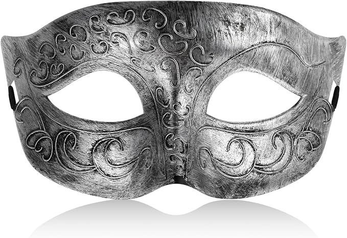 Gjinxi Masquerade Mask for Men Venetian Vintage Retro Carnival Cosplay Character Half Masks Party Halloween Mardi Gras