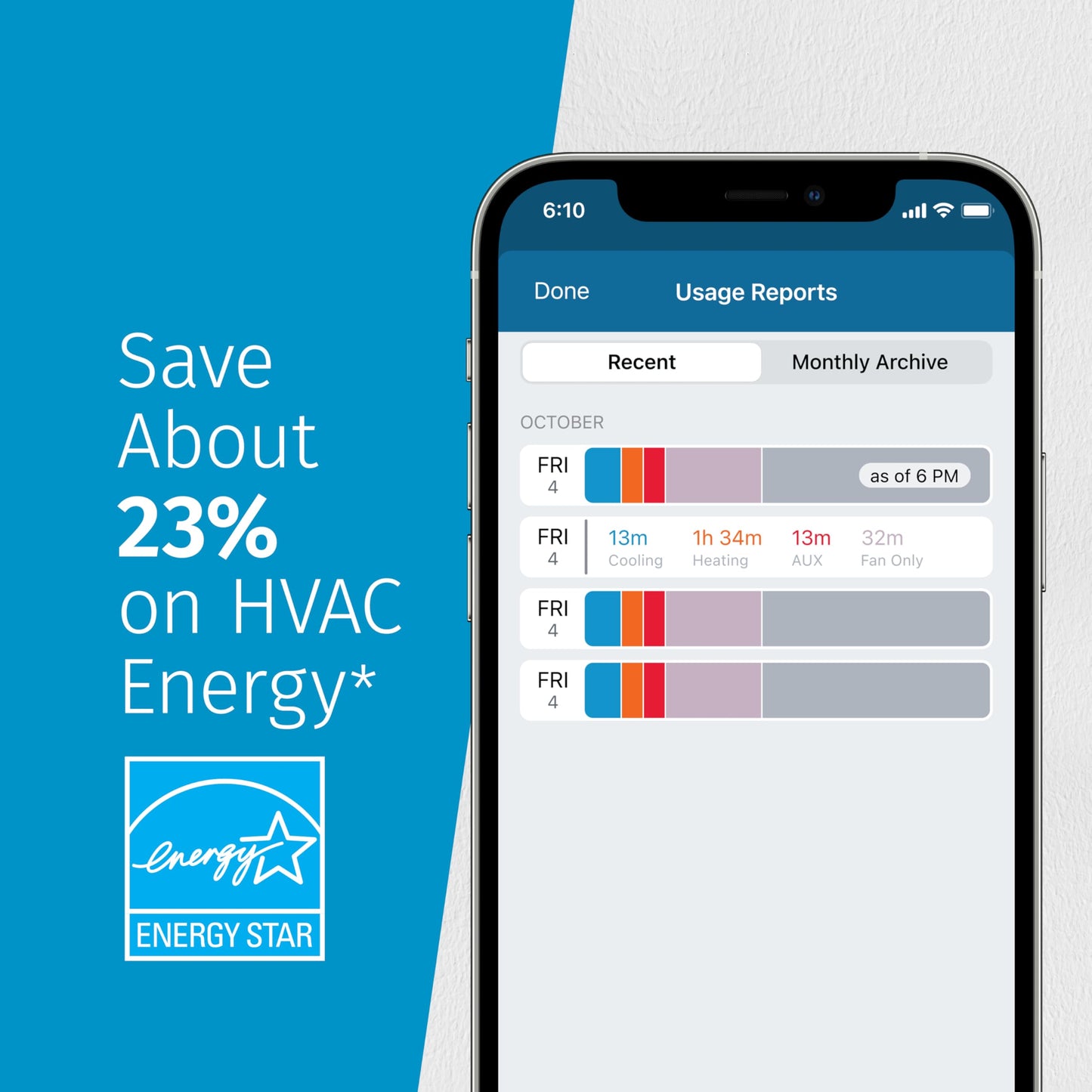 Sensi Touch 2 Smart Thermostat with Touchscreen Color Display, 100 Years of Expertise, Programmable, Wi-Fi, Data Privacy, Easy DIY, Works with Alexa, Energy Star Certified, ST76W, C-Wire Required