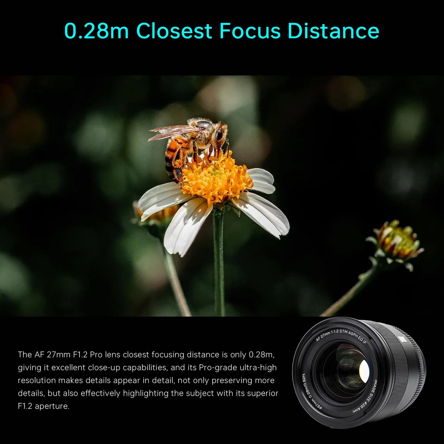 VILTROX 27mm F1.2 Pro Level XF Fuji Autofocus Lens f/1.2 Large Aperture APS-C Lens Compatible with Fuji X-Mount Mirrorless Cameras XH2S XH2 XT5 XT4 XT3 XS20 XT30 II XT200