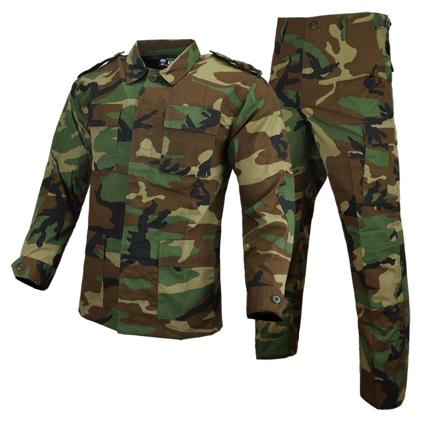 MGFLASHFORCE Army Uniform for Men Camo Military Suit OutFit BDU Jacket and Pants (XL)
