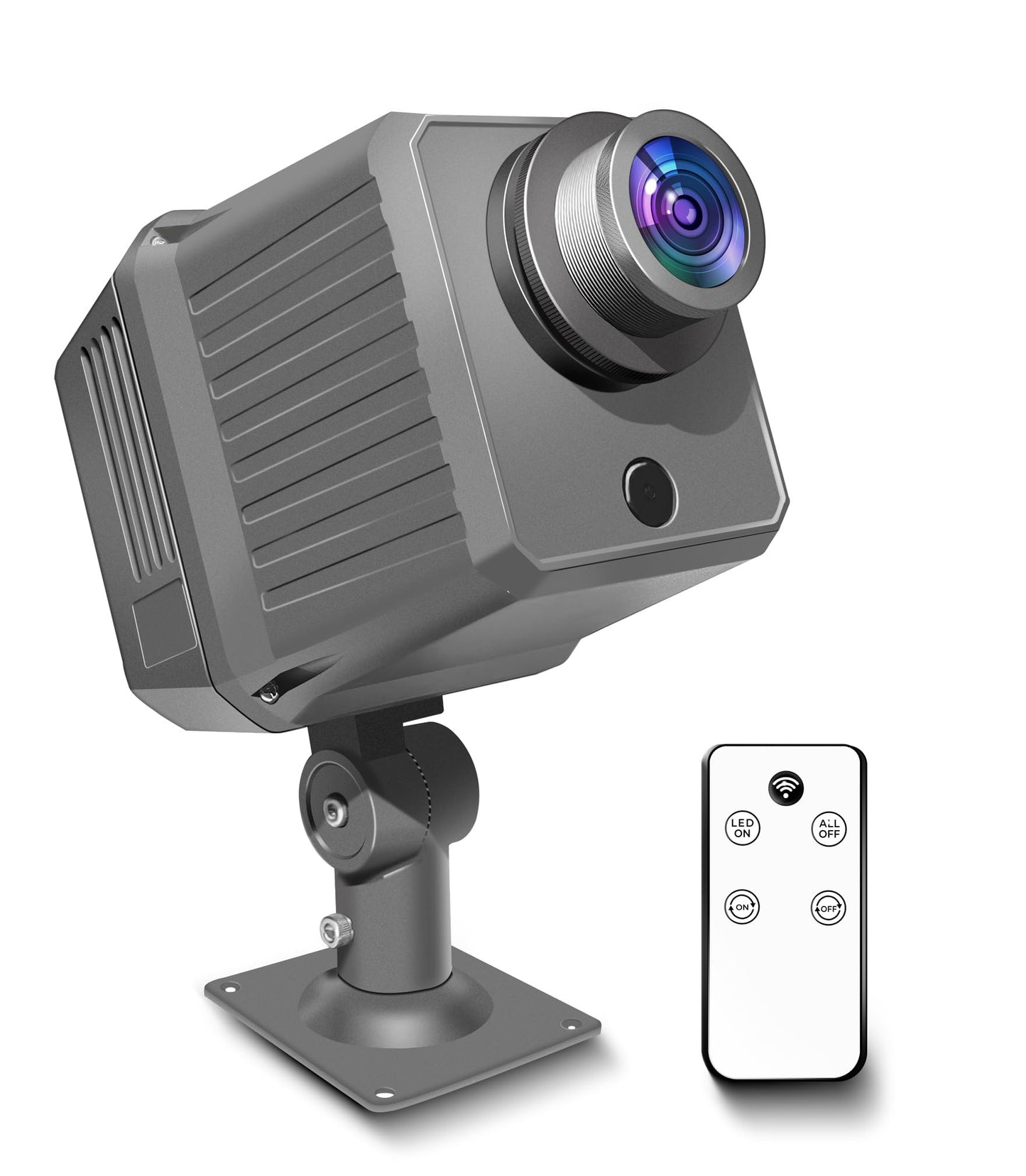 Laulgpoha 120W Logo Gobo Projector For Business, Rotational Super Bright Projection With Remote Control And Glass Lens, Triple C