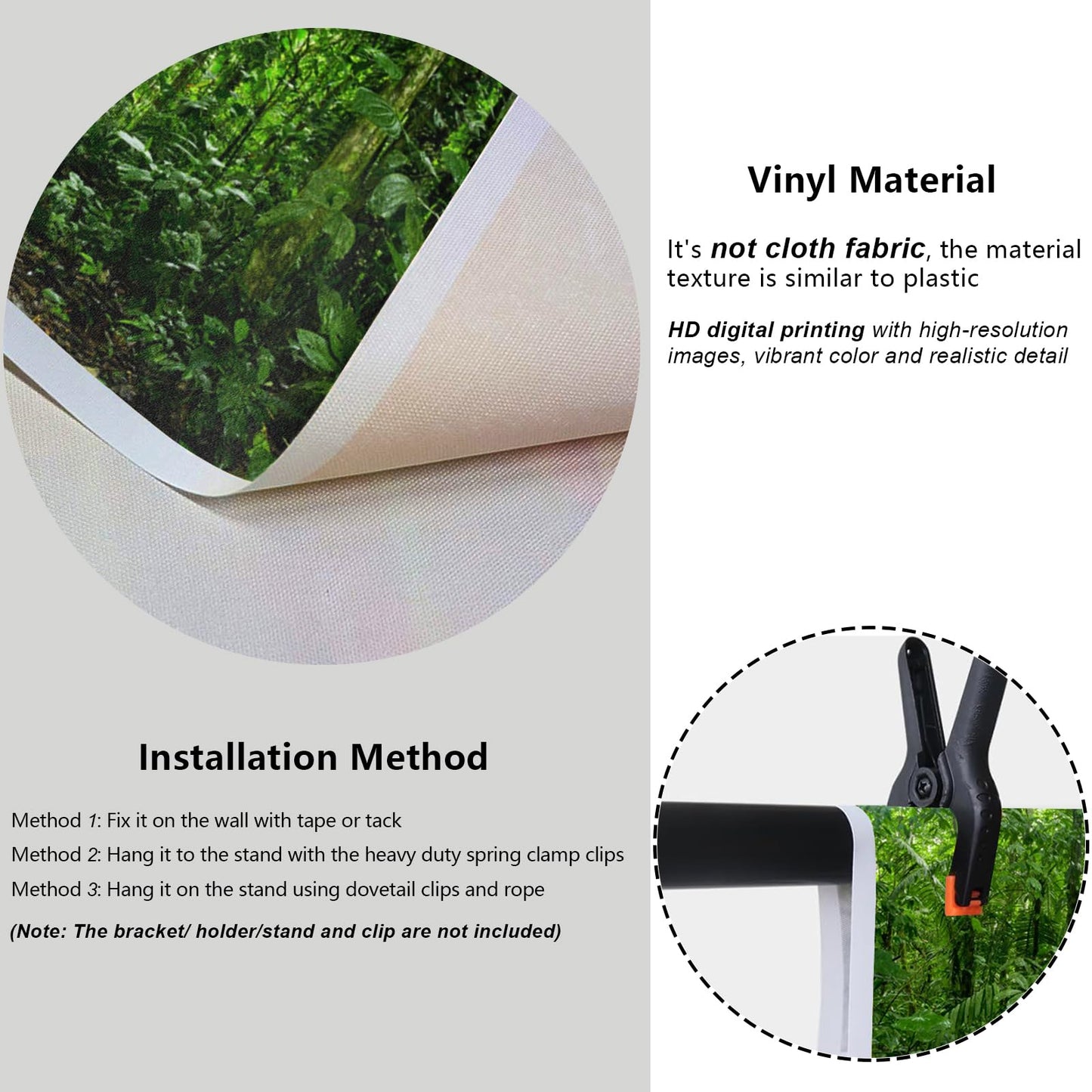 Yongfoto 7X5Ft Spring Rainforest Backdrops For Photography Tropical Jungle Forest Woodland Green Trees Photo Background Nature L