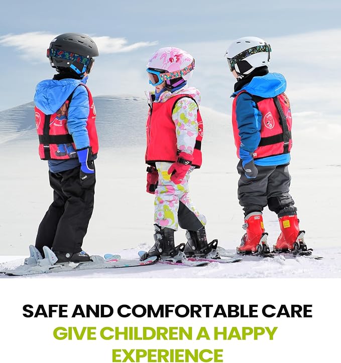 OutdoorMaster Kids Ski Goggles - Helmet Compatible Snow Goggles for Boys & Girls with 100% UV Protection
