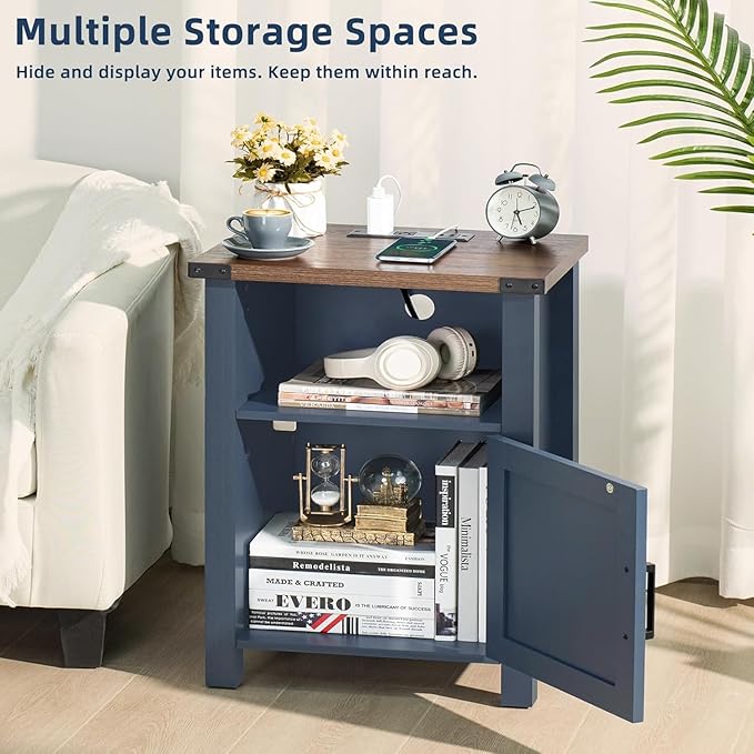 Joaxswe Farmhouse Dresser and Nightstand Sets 3 Piece, Furniture Set 18" Night Stand with Charging Station and 6 Drawers Dressers for Bedroom, 54" Dresser and Nightstand Set for Bedroom, Living Room