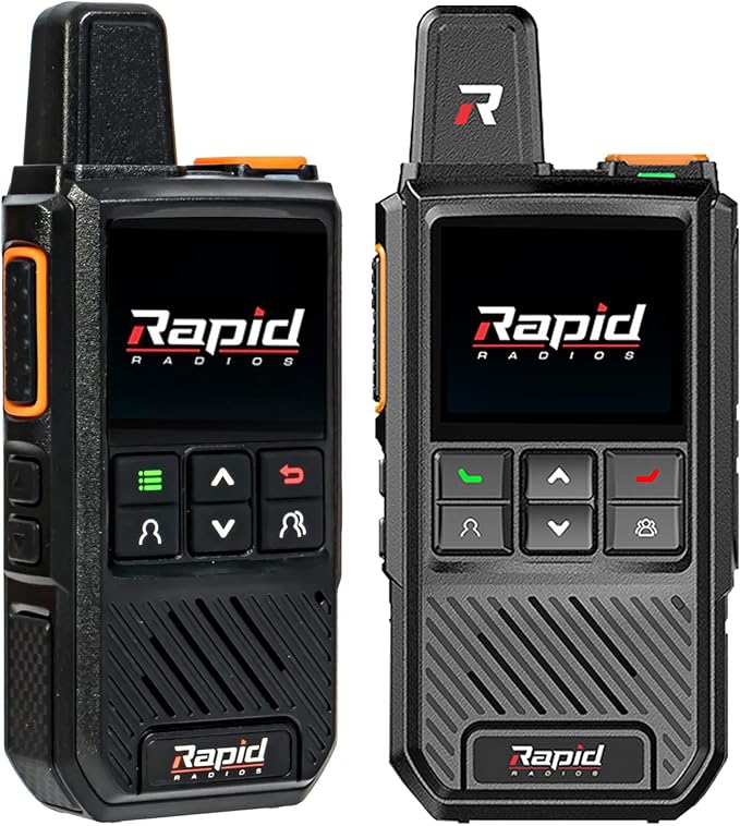 Rapid Radios Nationwide LTE Walkie-Talkie - Two-Way Radio - Unlimited Range POC Two Way Radios Set