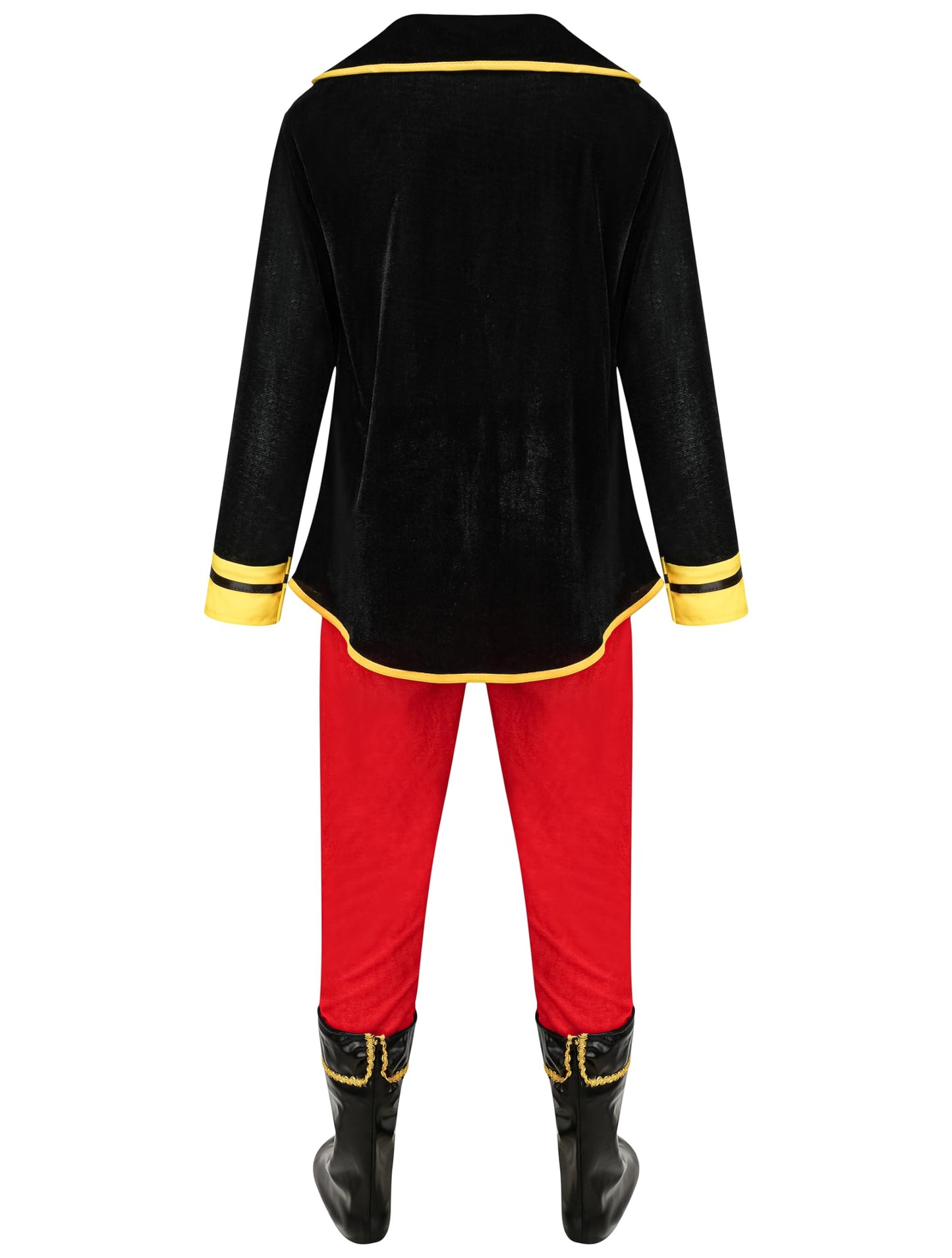 GZ-LAOPAITOU Pirate Costume for Kids Boys Deluxe Pirate Costume Set with Accessories Halloween Cosplay Party Dress Up