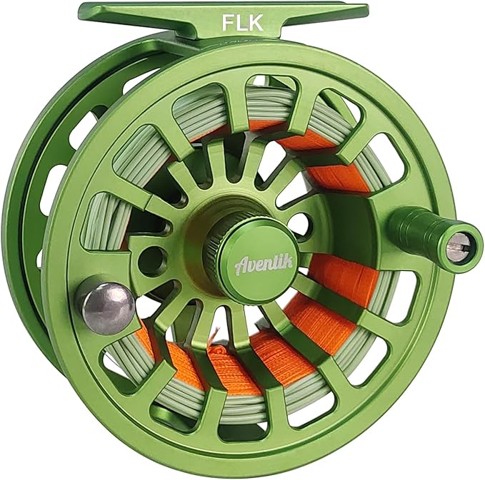 Aventik FLK Fly Fishing Reel Aluminum Trout 3/5, 5/7, 7/9wt Large Arbor Freshwater Fly Reel