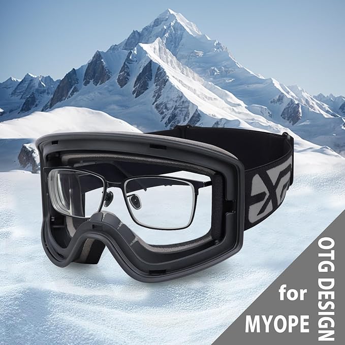 EXP VISION Ski/Snowboard Goggles Parent-child Snow Goggles Over Glasses for Men, Women Youth Kids