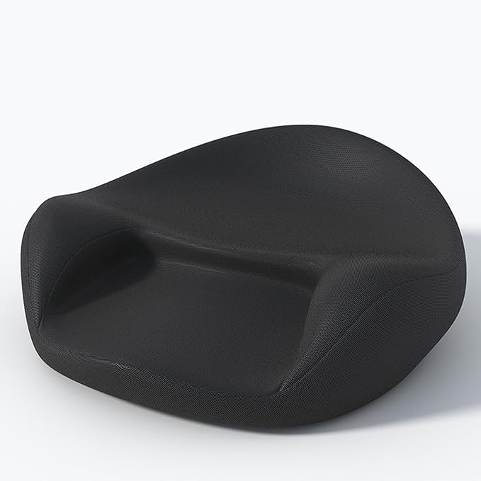Ergonomic Meditation Cushion with Memory Foam - Large Floor Pillow Seat for Meditation, Yoga, Reading - Removable & Washable Cover, Comfortable for Home, Office, Studio Black