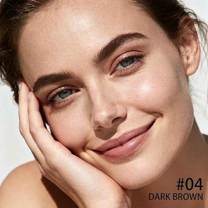 Brow Super Fluff Eyebrow Gel Mousse, Volumizing and Tinted Thickening Eyebrow, Waterproof, Long-Lasting, Easy-to-Use for Soft Full Brows, 4 Black Brown