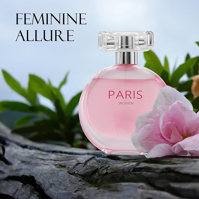 4-Piece Women's Perfume Set with 10ml Rollerball, EDP Collection, Variety of Fragrances,Long Lasting Fragrance (VALUABLE Women,Paris Women,Rio Jasmine,Nice Girl Red)