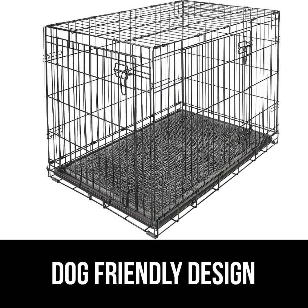 GORILLA GRIP Dog Doormat, Absorbent Doormats for Muddy Dogs Paws, Machine Washable Soakstopper Rugs, Cleaner Floors, US Designed Pet Bed Door Mat, Indoor Entrance Pets Rug, Mats 24x17 Gray