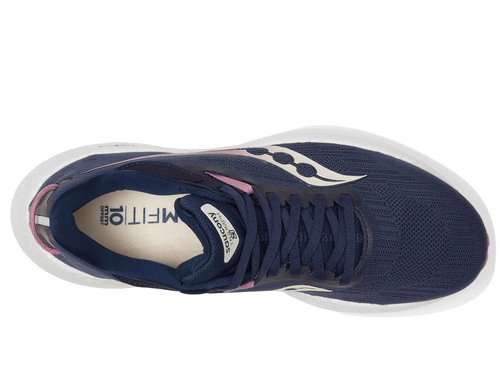 Saucony Women's Triumph 21, Navy/Orchid, 6