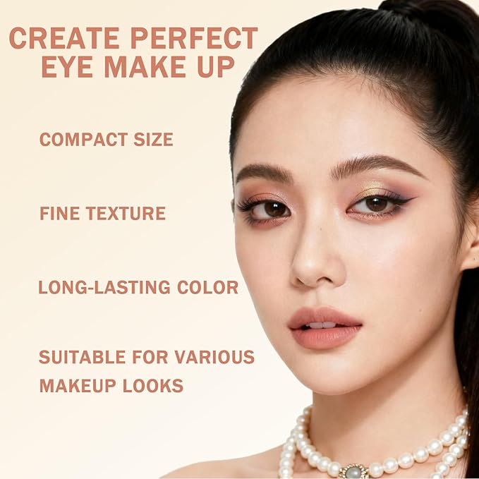 Shadow Liner 2-in-1 Eyeliner & Eyeshadow, Shadow Liner Duo with Smudge Brush, Waterproof Smudge-Proof Long-Lasting Makeup, Smooth, Effortless Smoky or Natural Eye Makeup (heat+ sizzle)