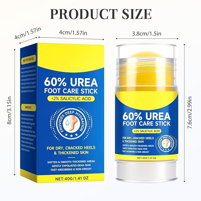 60% Urea Hydrating and Anti-Cracking Foot Cream, 2026 New Hand and Foot Cream Urea Moisturizer, Moisturising and Relieves Cracking and Dryness Foot Creams (2)