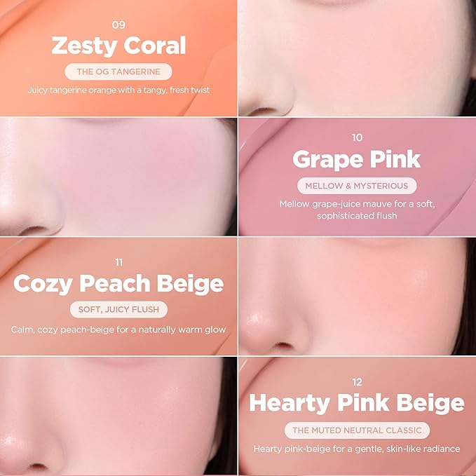 lilybyred Luv Beam Cheek Balm | Heart-Shaped Korean Cream Blush, Semi-Matte Finish, Long-Lasting, Blendable & Buildable, Soft Creamy Texture, Lightweight, Natural Flush, 0.12 oz. (08 Pinkie Crush)