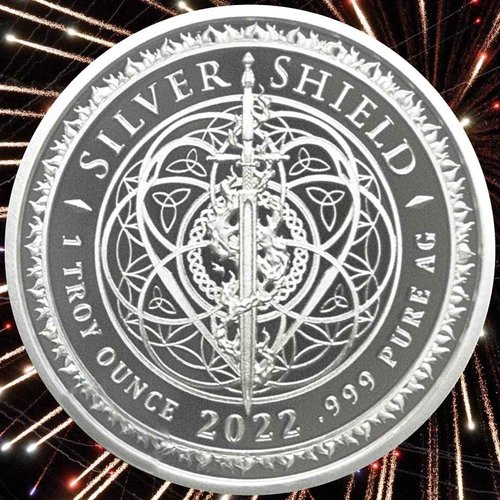 1 oz .999 Silver Shield Trivium Girls BU Round + Free Capsule + Gift Pouch