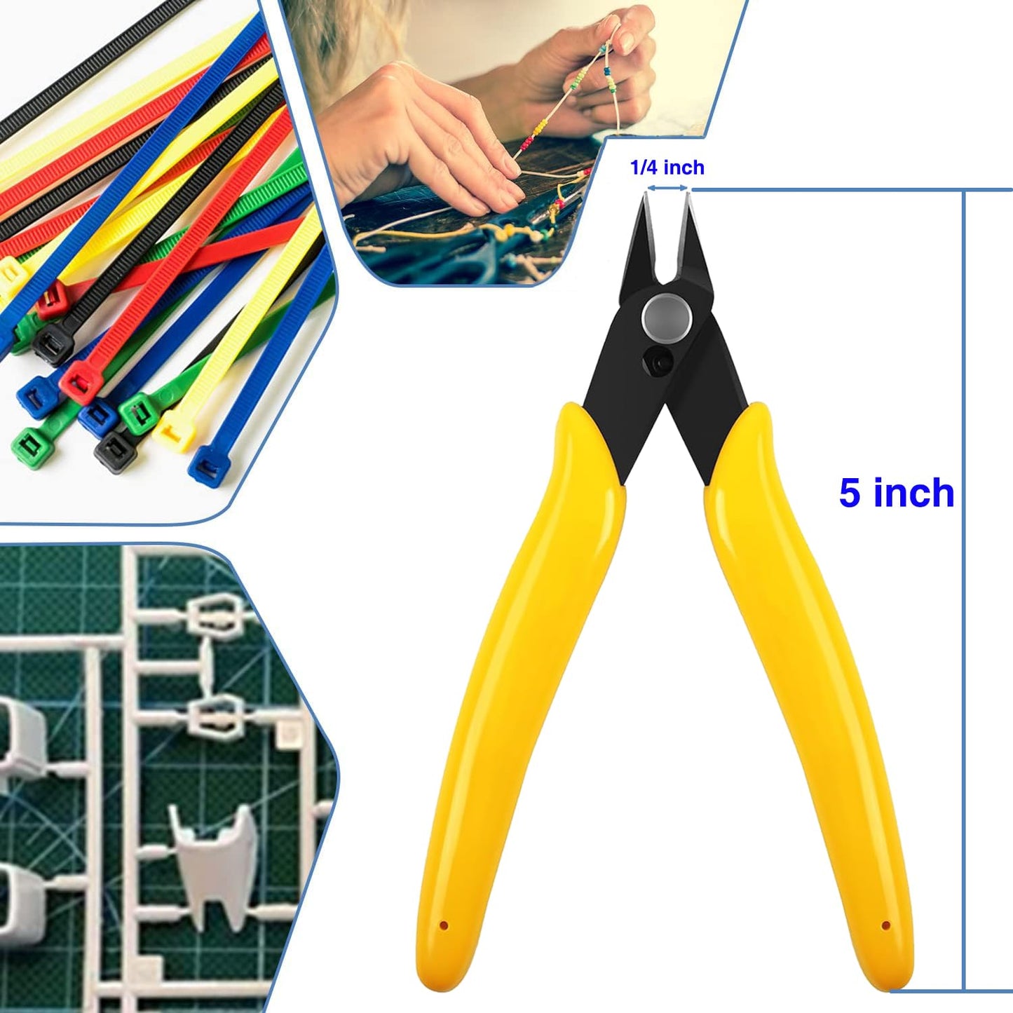 VASTOOLS Deburring Tool for 3D Printer,18pcs,10pc Multiuse Blades Removing Burr,6Pcs Needle File,Micro Wire Cutter for 3D Print, Plastic Models