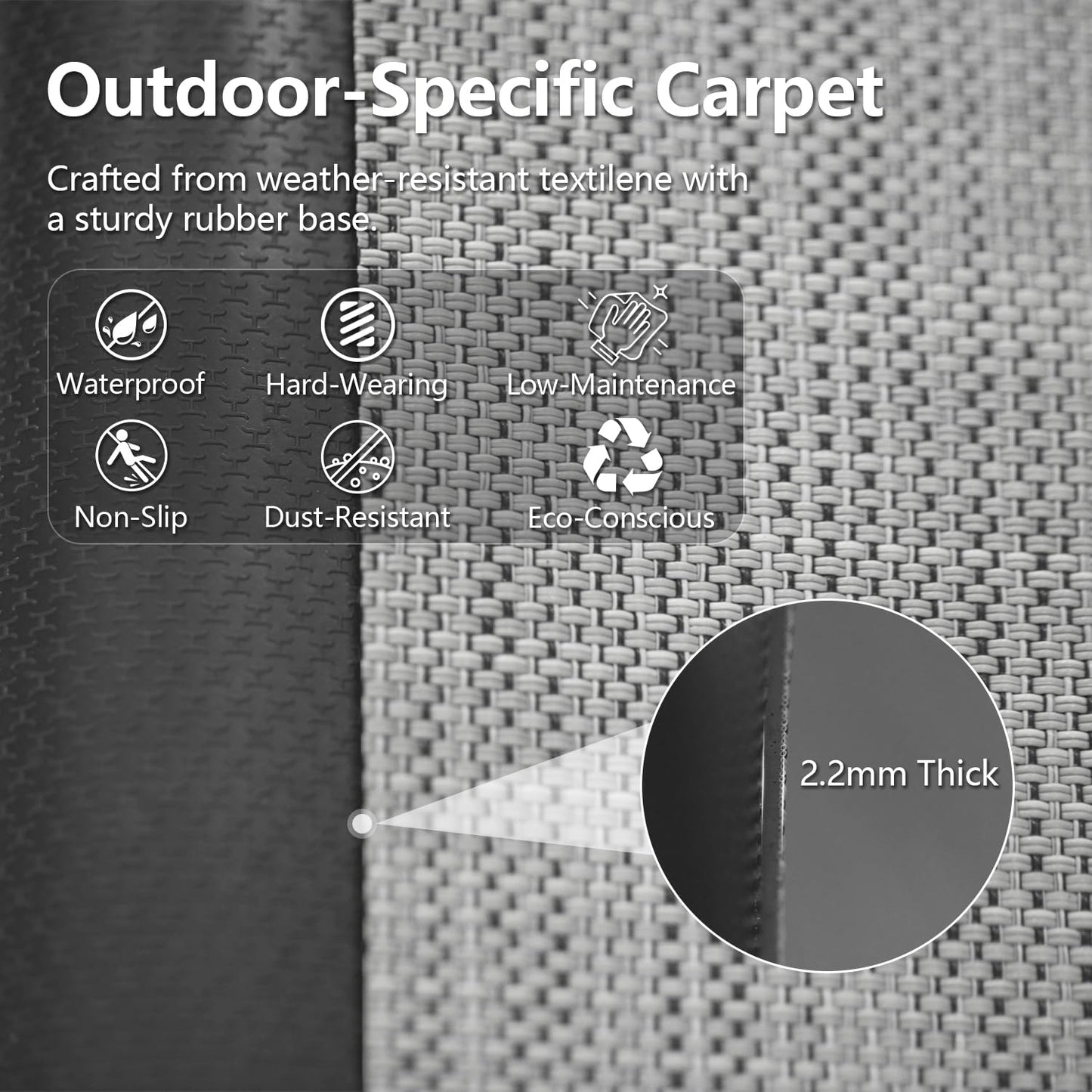Domi 5x3Ft Resin Outdoor Storage Shed, Small Plastic Garden Shed with Carpet, Outside Weatherproof Storage Building for Tools, Bike, Lawn Mower, Patio, Backyard