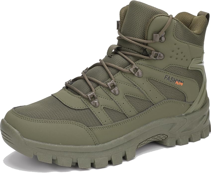 POGEPE Men's Hiking Boots Hiking Shoes,Waterproof Outdoor Trekking Backpacking Mountaineering Boots 8061