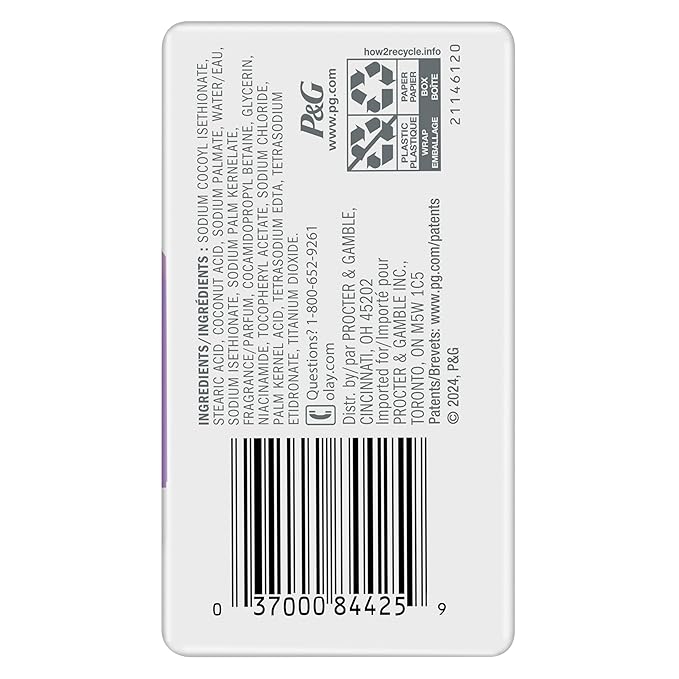 Olay Beauty Bar, Age Defying, 10x More Moisturizers, Smooth & Gentle on Skin, Vitamin E & Vitamin B3 Complex, For All Skin Types, Shea Butter Scent, 3.17 oz, (Pack of 4)