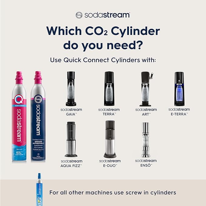 SodaStream - Terra Sparkling Water Maker | VALUE BUNDLE | CQC CO2 system | Includes 2x CO2 Cylinders, 3x 32 Fl Oz Dishwasher Safe Bottles, 2x Bubly Flavor Drops | Combine with Pepsi Flavors | Black